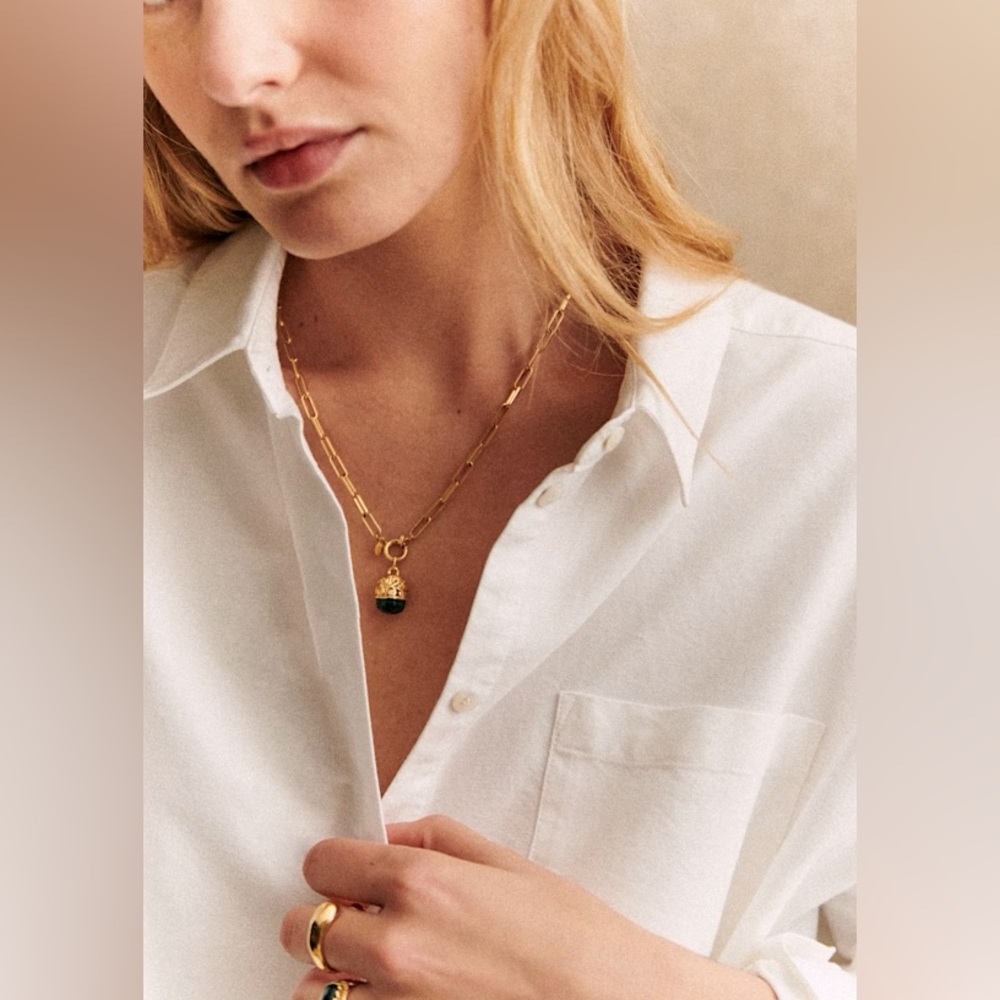 Sezane Max Shirt White - Picture 2 of 6
